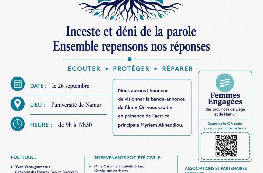 Colloque – Inceste et déni de la parole : ensemble repensons nos réponses
