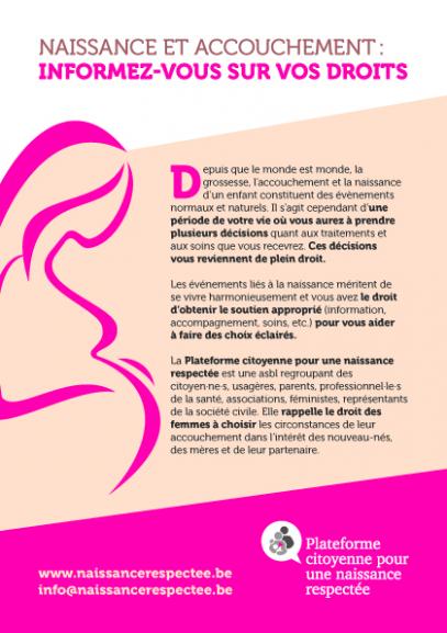 Naissance et accouchement Flyer